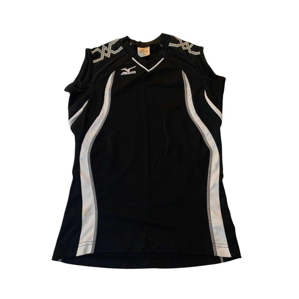 Mizuno Athletic Sleeveless Black and White Top Size XS